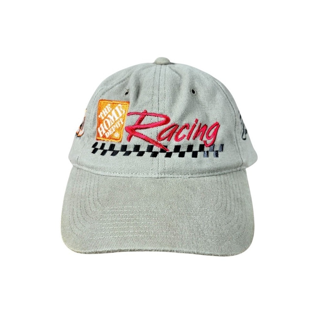 The Home Depot Racing #20 NASCAR Strapback Baseball Cap Hat‎ Gray One Size